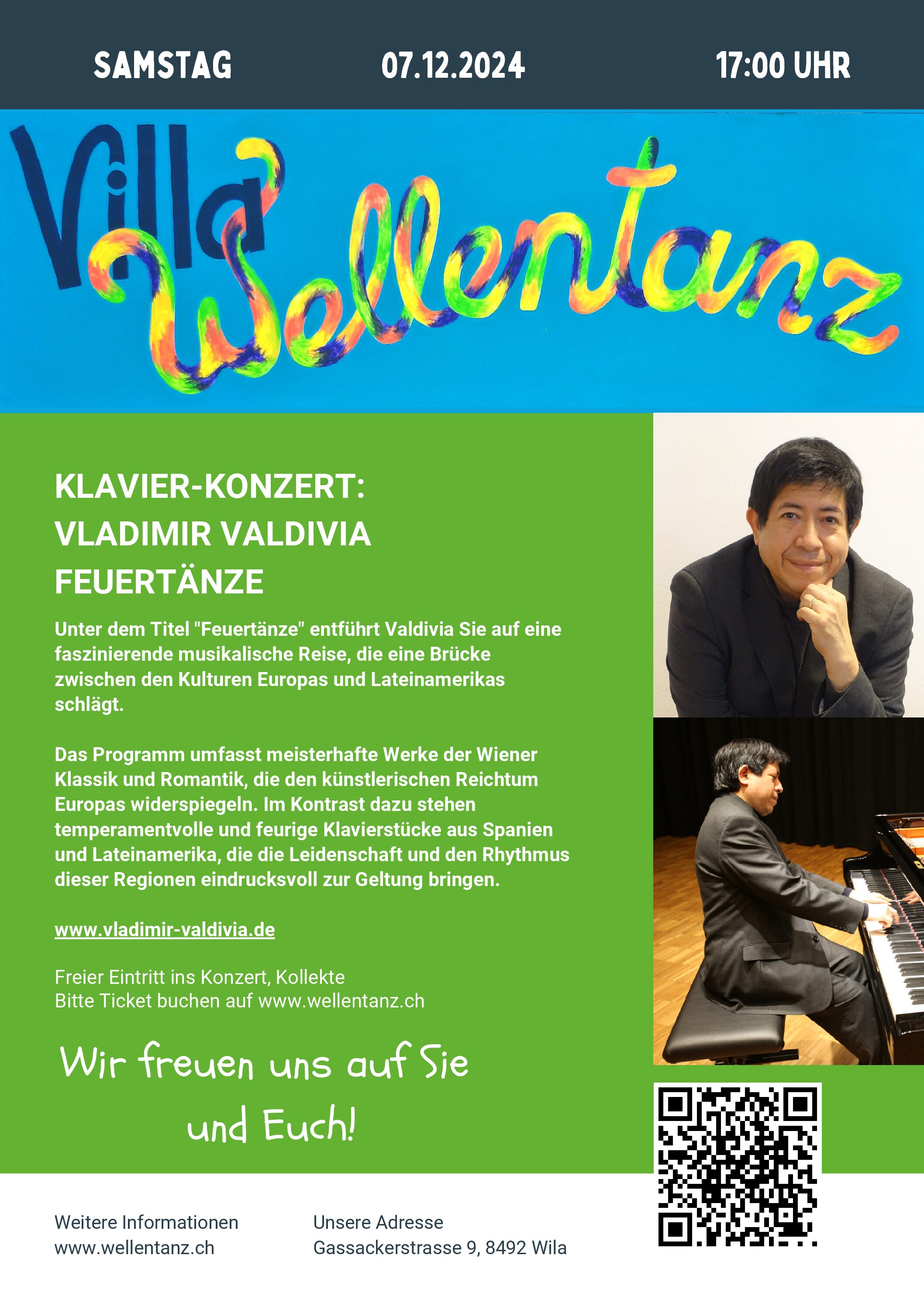 Klavier-Konzert:  Vladimir Valdivia - Feuertänze