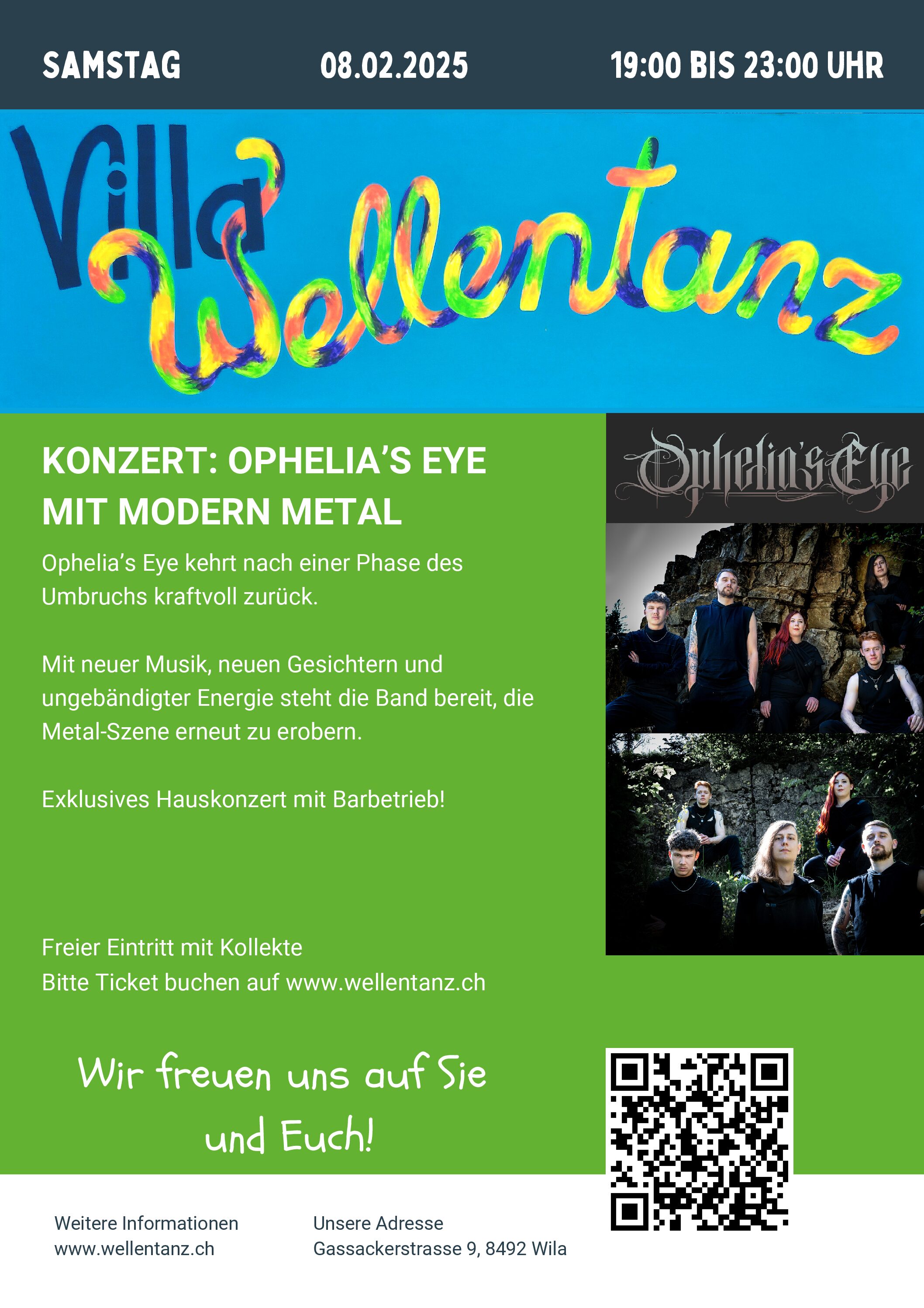 Konzert - Ophelia’s Eye  mit Modern Metal